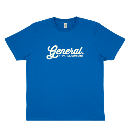 Bright Blue Printed T-shirt Front