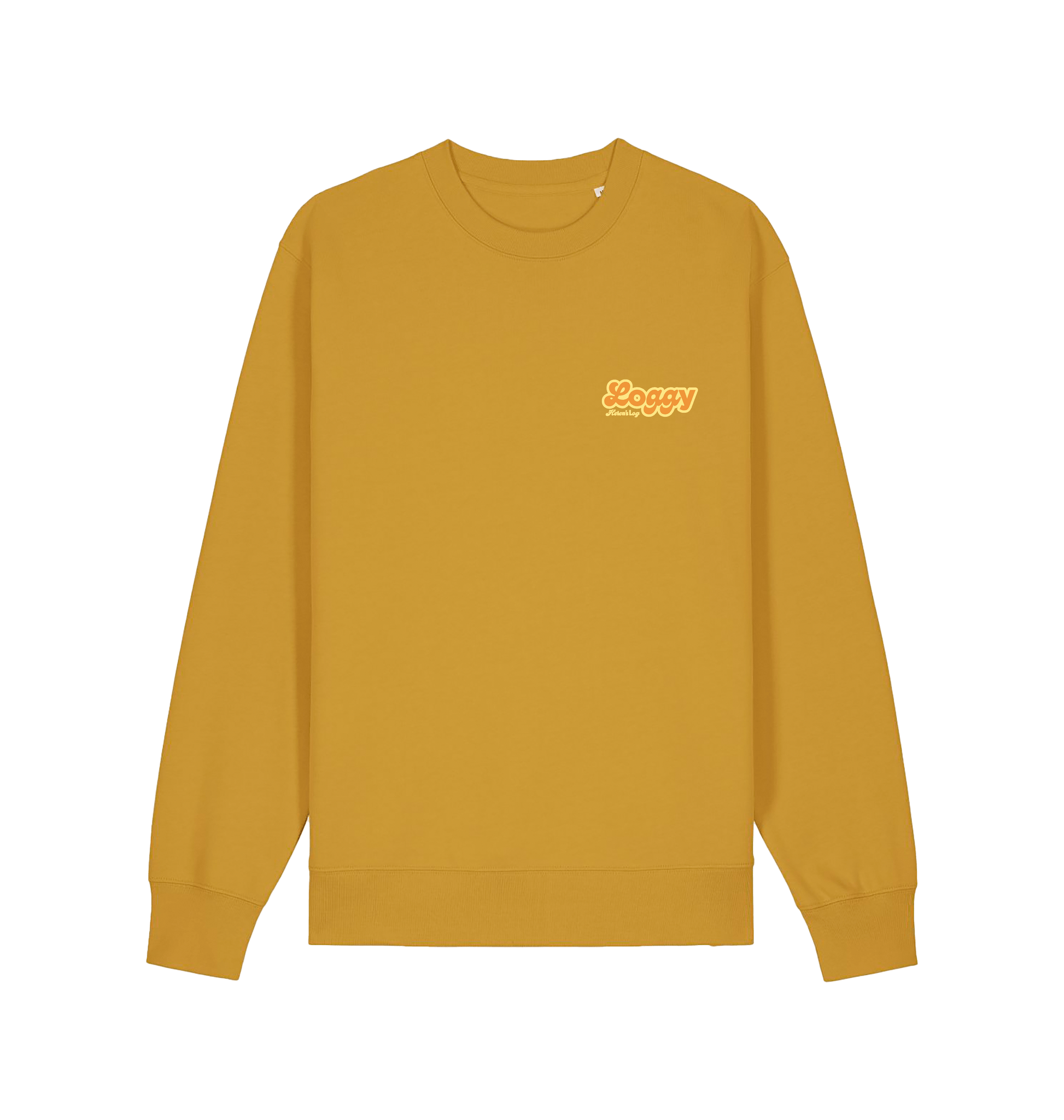 Ochre Printed Sweater Front
